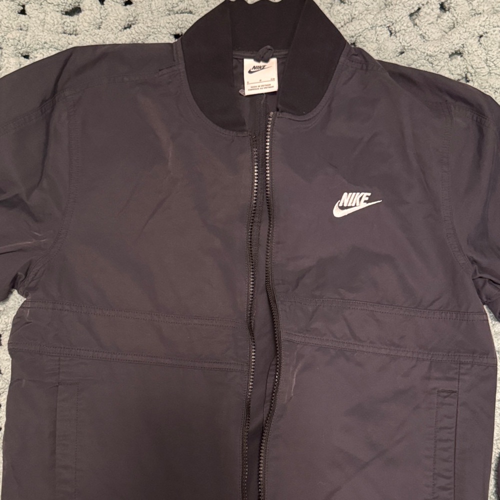 Nike Men's faded black bomber coat